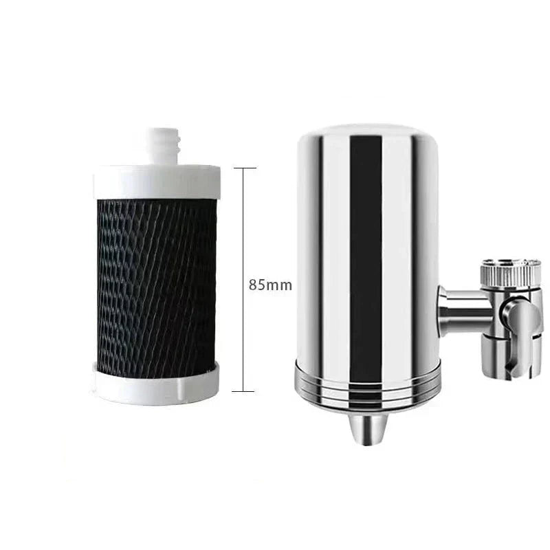 Edelstahl-Wasserhahnfilter für den Haushalt, installationsfrei