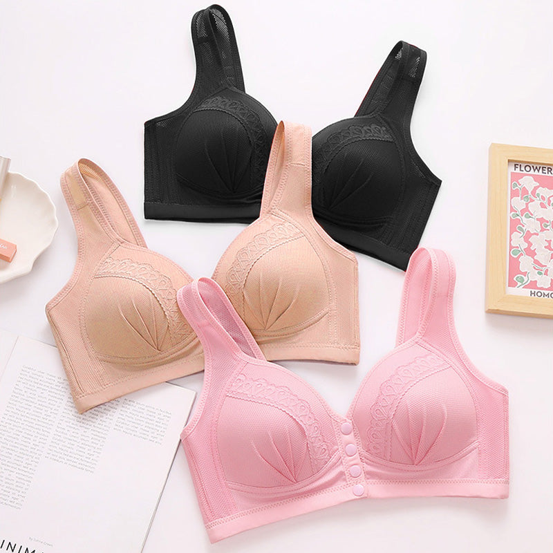 Soutien-gorge en coton respirant avec boutons sur le devant