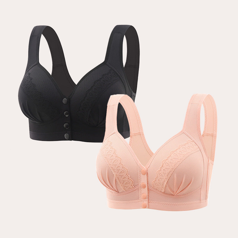 Soutien-gorge en coton respirant avec boutons sur le devant