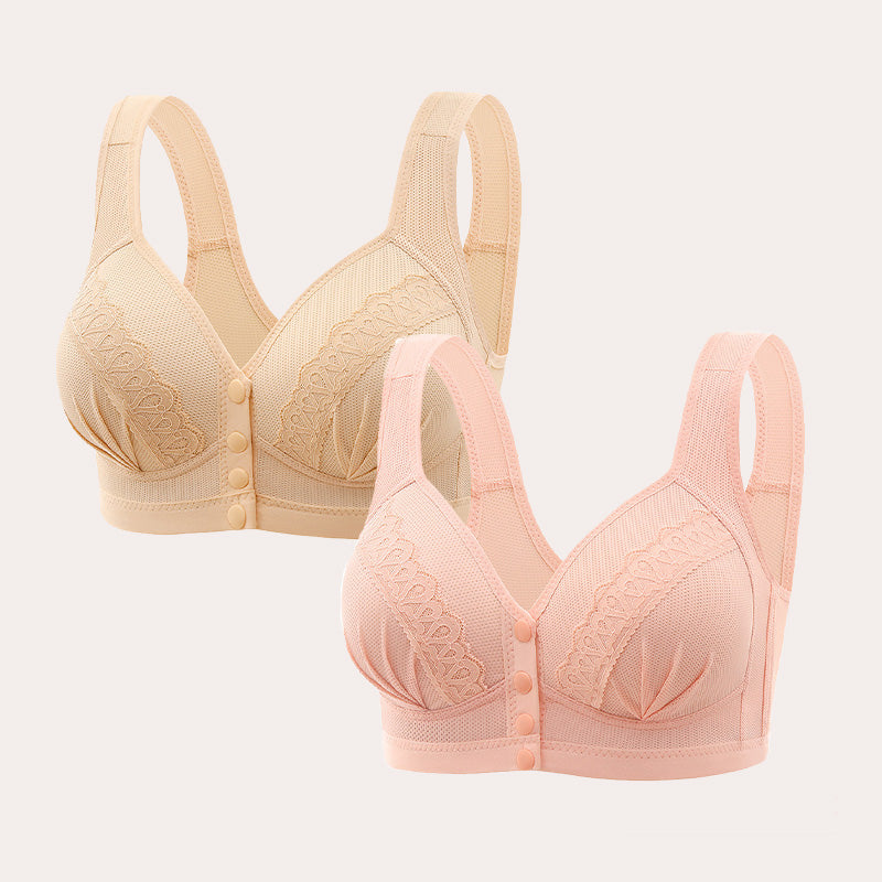 Soutien-gorge en coton respirant avec boutons sur le devant