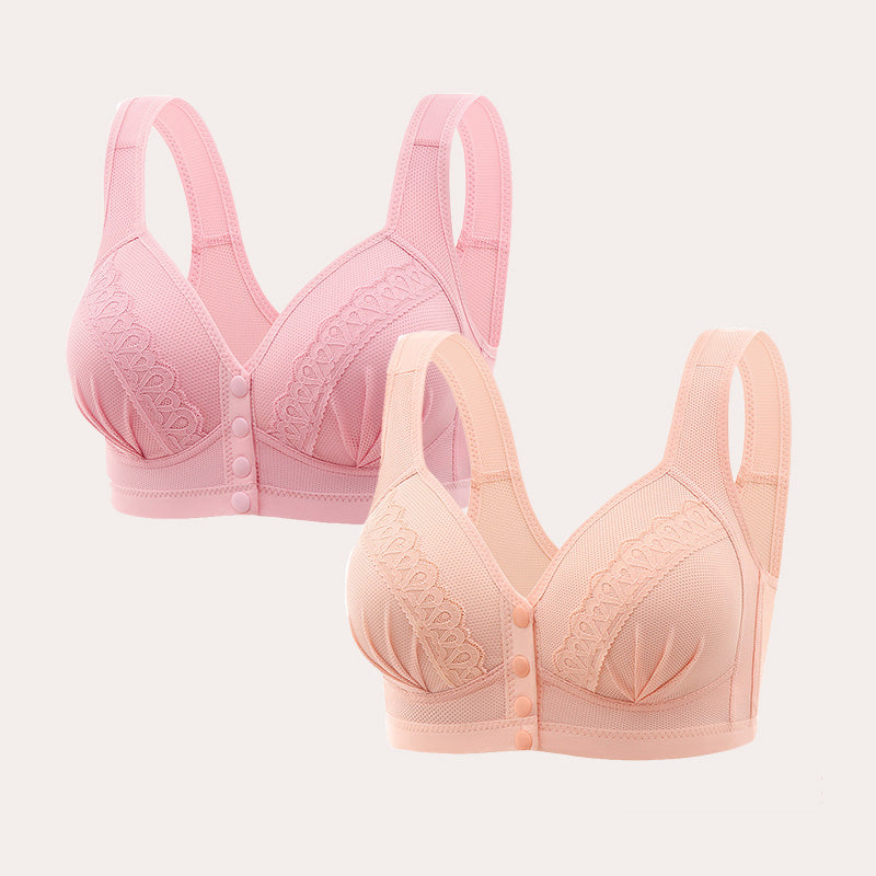Soutien-gorge en coton respirant avec boutons sur le devant