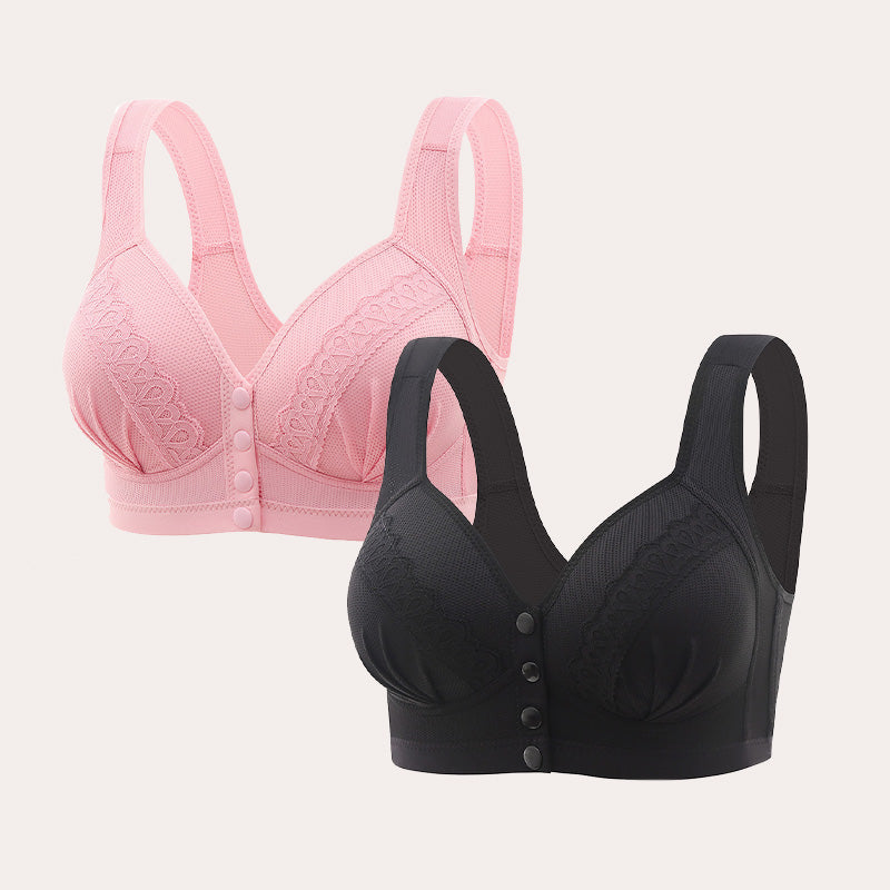Soutien-gorge en coton respirant avec boutons sur le devant
