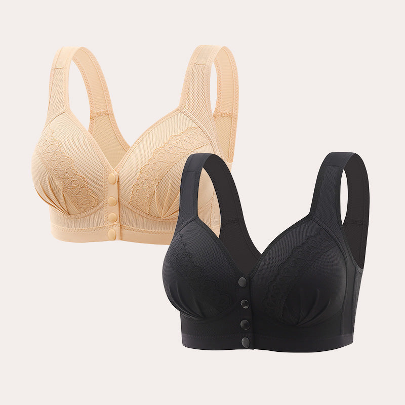 Soutien-gorge en coton respirant avec boutons sur le devant