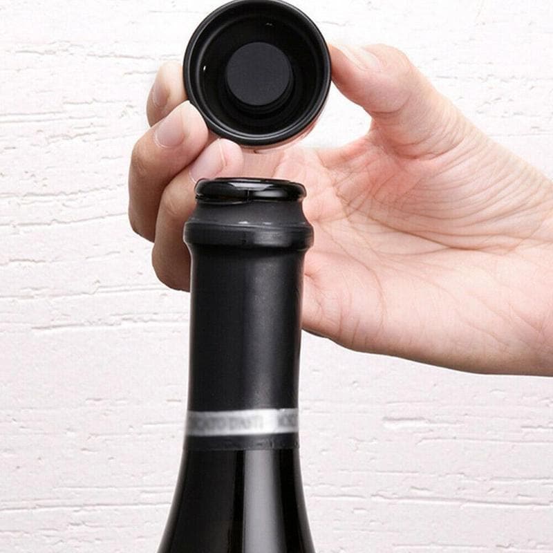 Silikon-Dichtungsstopfen für Wein, Bier und Champagner. Lange Haltbarkeit, passend für alle Flaschenhälse, halten Sie Ihre angebrochenen Flaschen so frisch wie beim Öffnen.