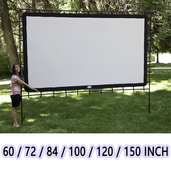 Tragbare Outdoor-Projektionsleinwand - Faltbar und Verstellbar, 4K-Qualität, Filmabend im Freien