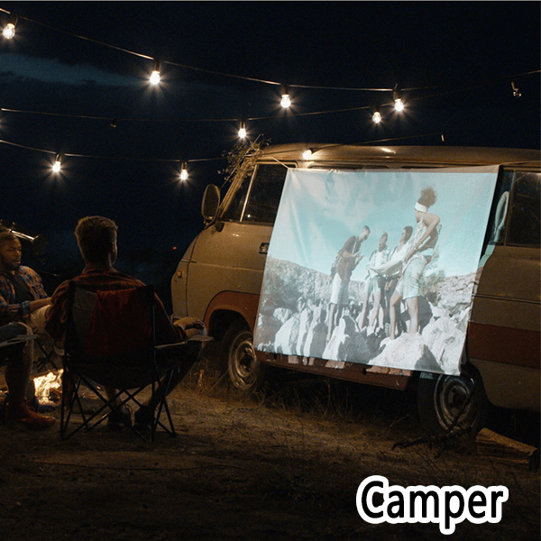 Tragbare Outdoor-Projektionsleinwand - Faltbar und Verstellbar, 4K-Qualität, Filmabend im Freien