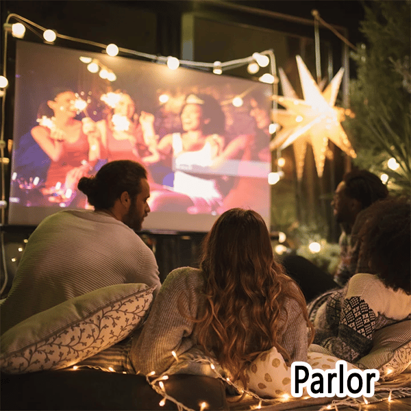 Tragbare Outdoor-Projektionsleinwand - Faltbar und Verstellbar, 4K-Qualität, Filmabend im Freien