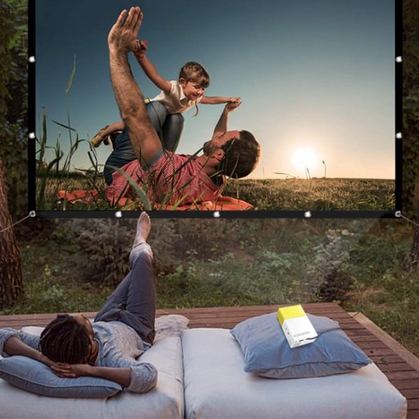 Tragbare Outdoor-Projektionsleinwand - Faltbar und Verstellbar, 4K-Qualität, Filmabend im Freien