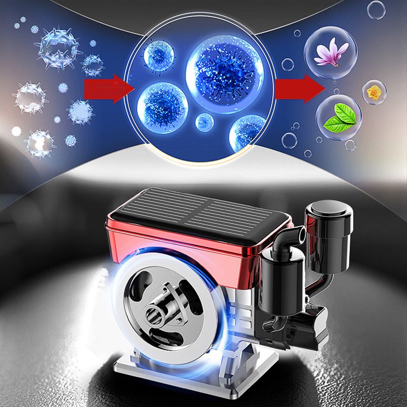 Diffuseur d'aromathrapie solaire rotation automatique pour voiture