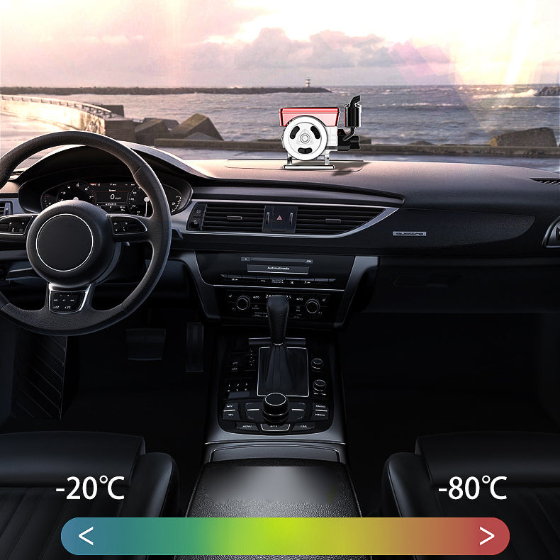 Diffuseur d'aromathrapie solaire rotation automatique pour voiture