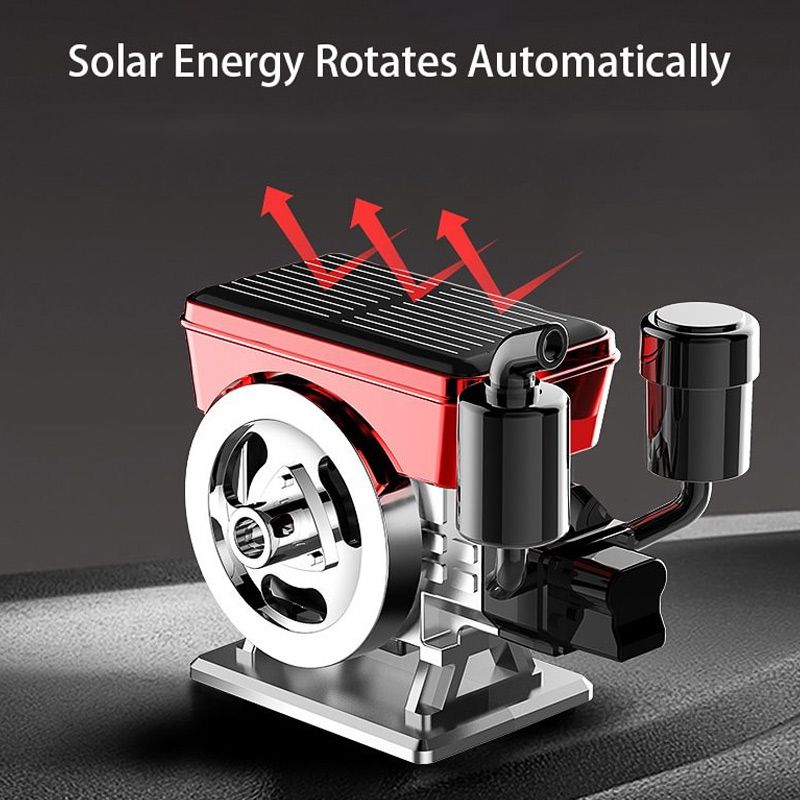 Diffuseur d'aromathrapie solaire rotation automatique pour voiture