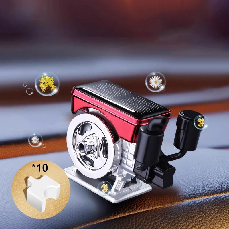 Diffuseur d'aromathrapie solaire rotation automatique pour voiture