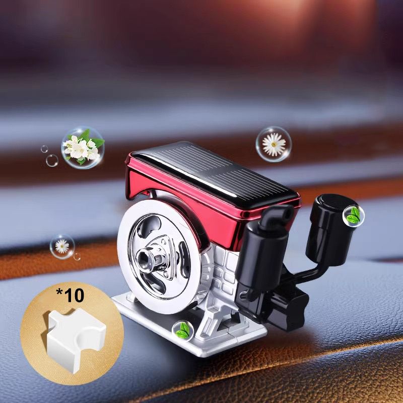 Diffuseur d'aromathrapie solaire rotation automatique pour voiture