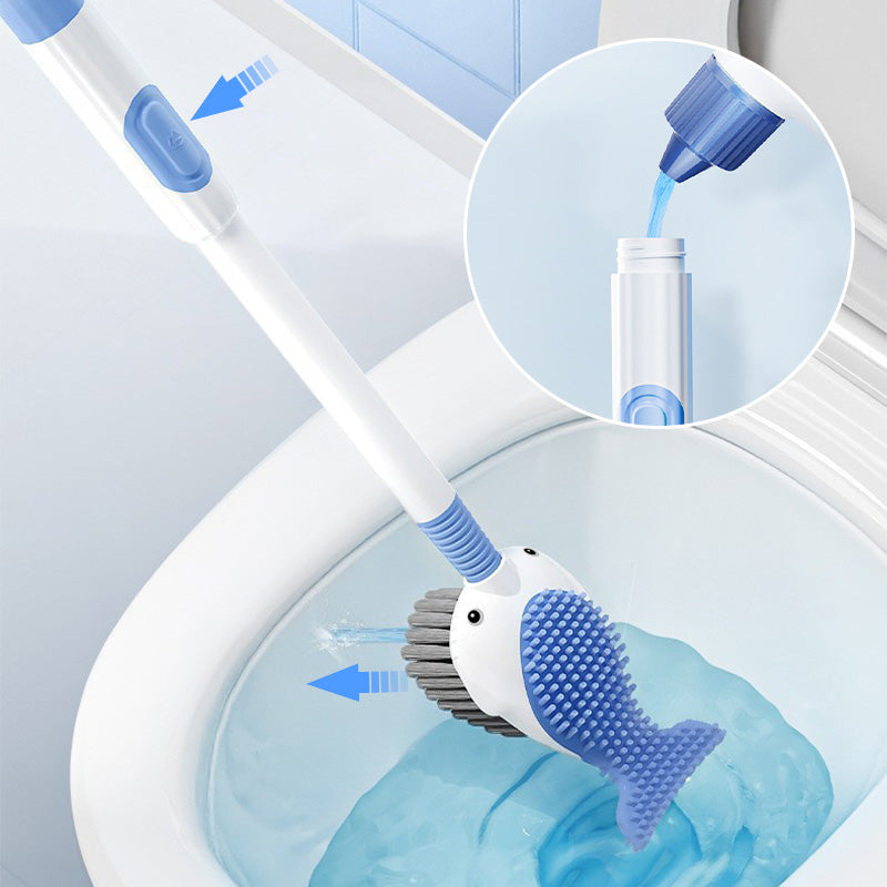 Ensemble de brosses de nettoyage murales ventouse pour toilettes
