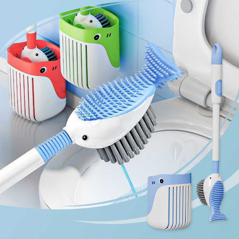 Ensemble de brosses de nettoyage murales ventouse pour toilettes