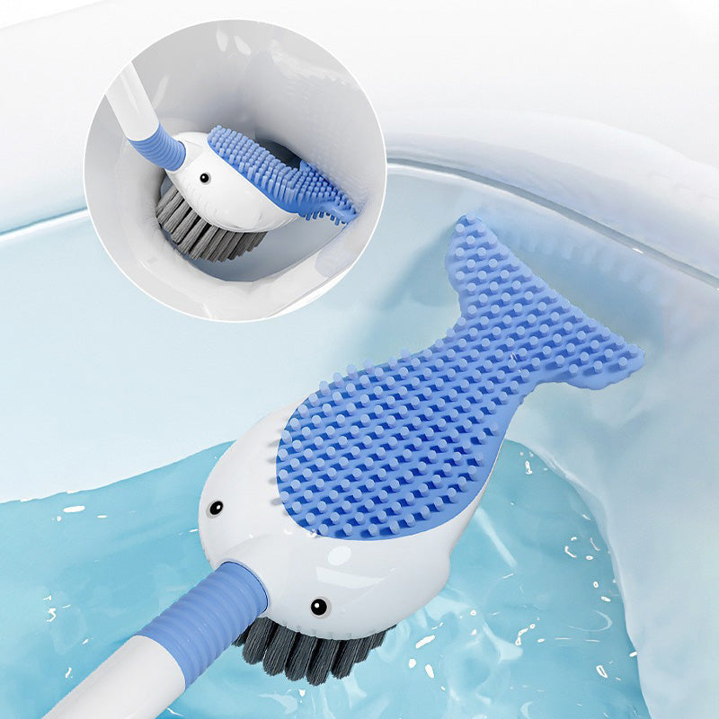 Ensemble de brosses de nettoyage murales ventouse pour toilettes