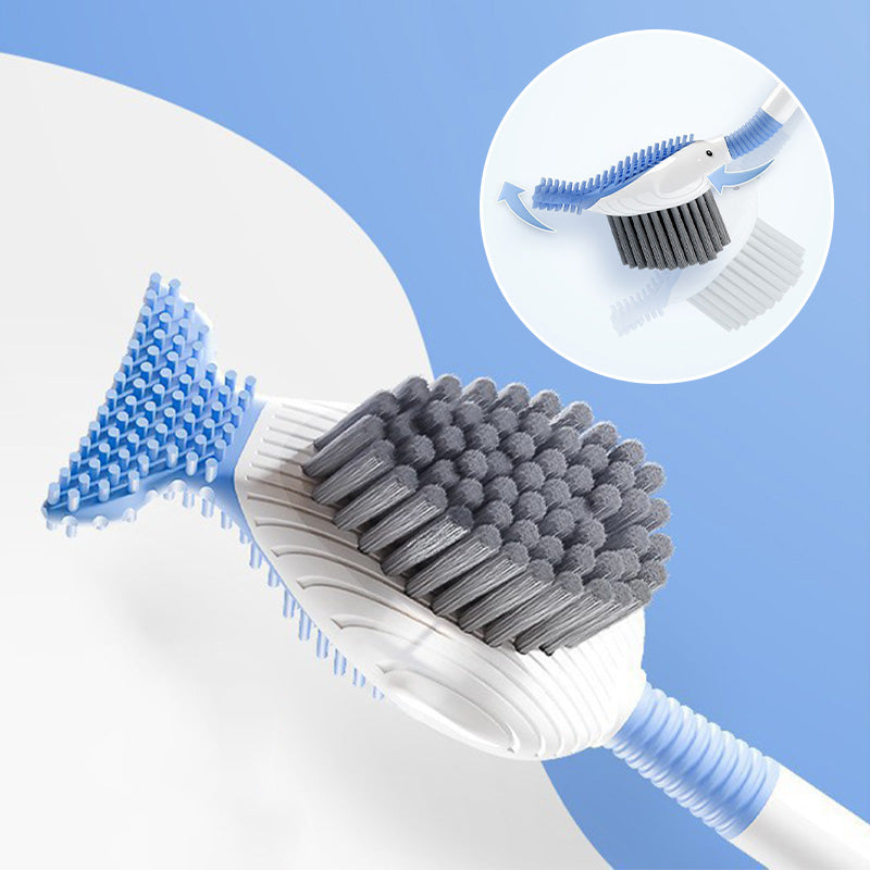 Ensemble de brosses de nettoyage murales ventouse pour toilettes