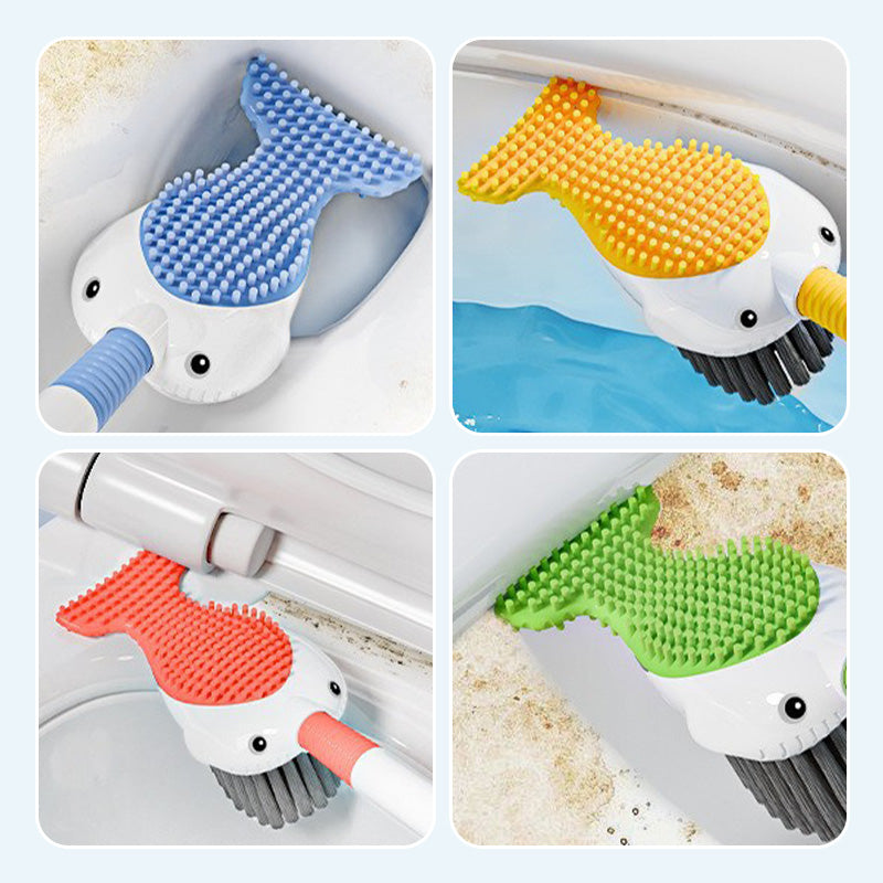 Ensemble de brosses de nettoyage murales ventouse pour toilettes