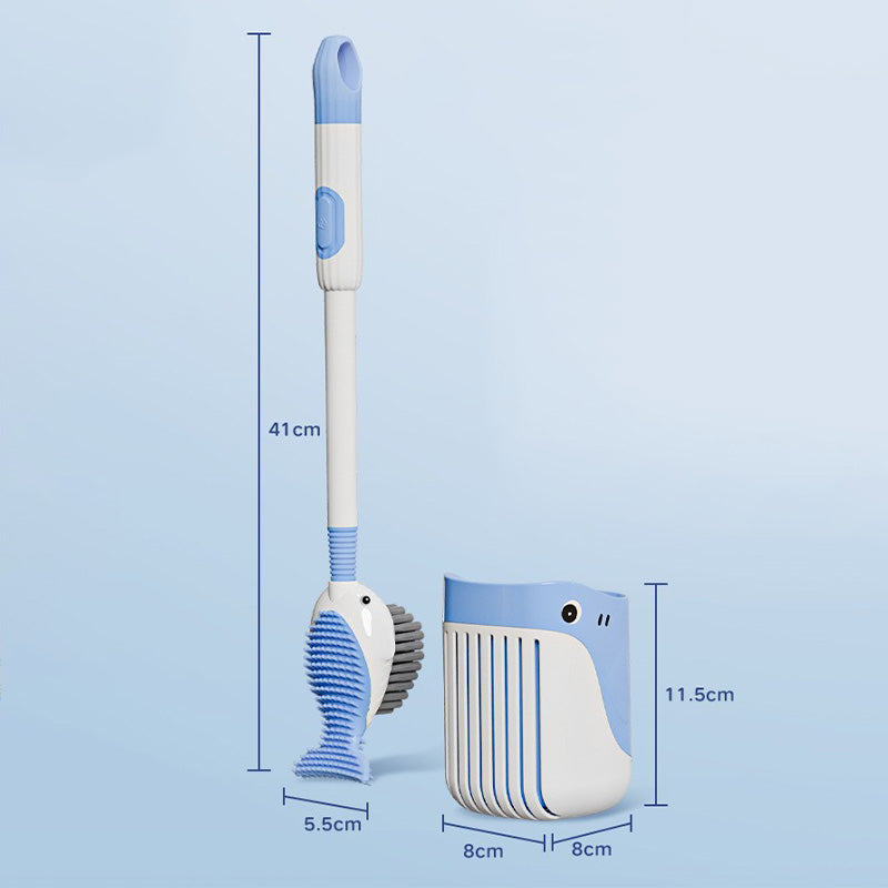 Ensemble de brosses de nettoyage murales ventouse pour toilettes