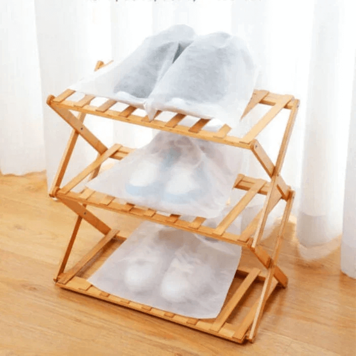 Sacs de rangement rutilisables pour chaussures avec cordon de serrage