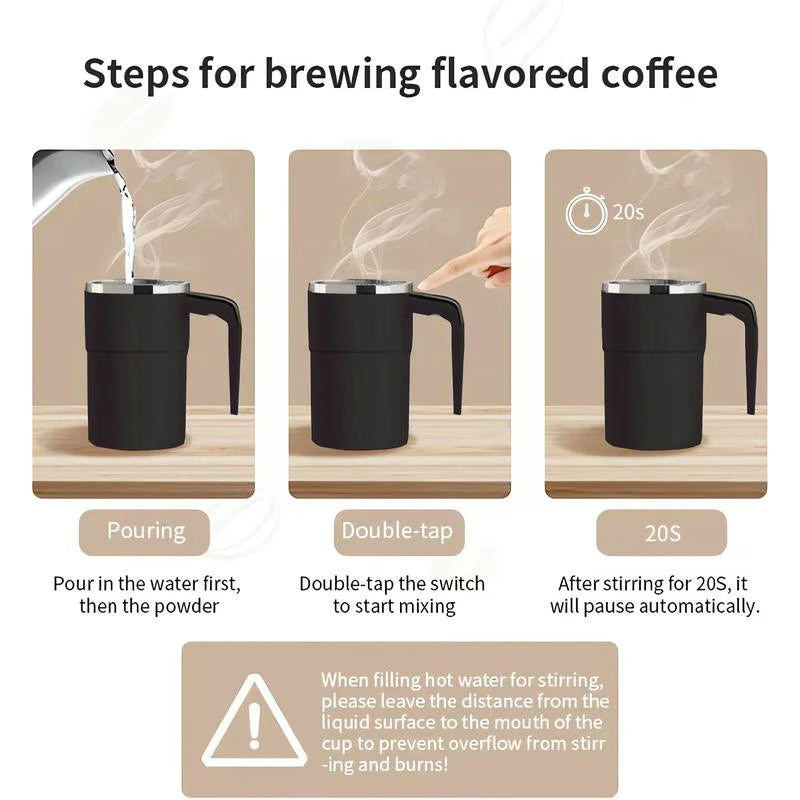 Grande 60 % DE RDUCTION Ensemble de tasses caf rechargeables agitation magntique automatique