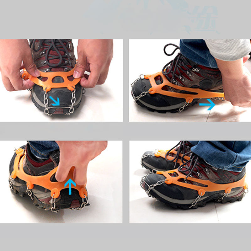Crampons antidrapants pour chaussures et bottes de randonne