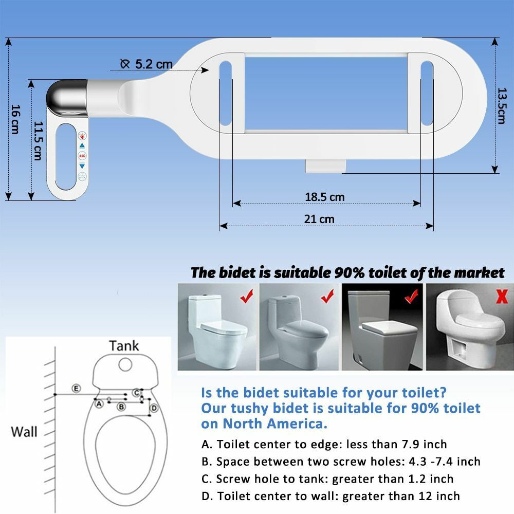 Nicht-elektrisches Doppelstrahl-Toilettenreiniger-Bidet, selbstreinigendes Hygiene-Bidet für das Badezimmer