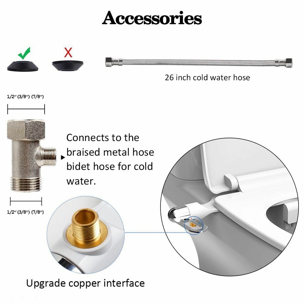 Nicht-elektrisches Doppelstrahl-Toilettenreiniger-Bidet, selbstreinigendes Hygiene-Bidet für das Badezimmer