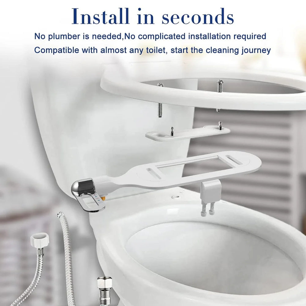 Nicht-elektrisches Doppelstrahl-Toilettenreiniger-Bidet, selbstreinigendes Hygiene-Bidet für das Badezimmer