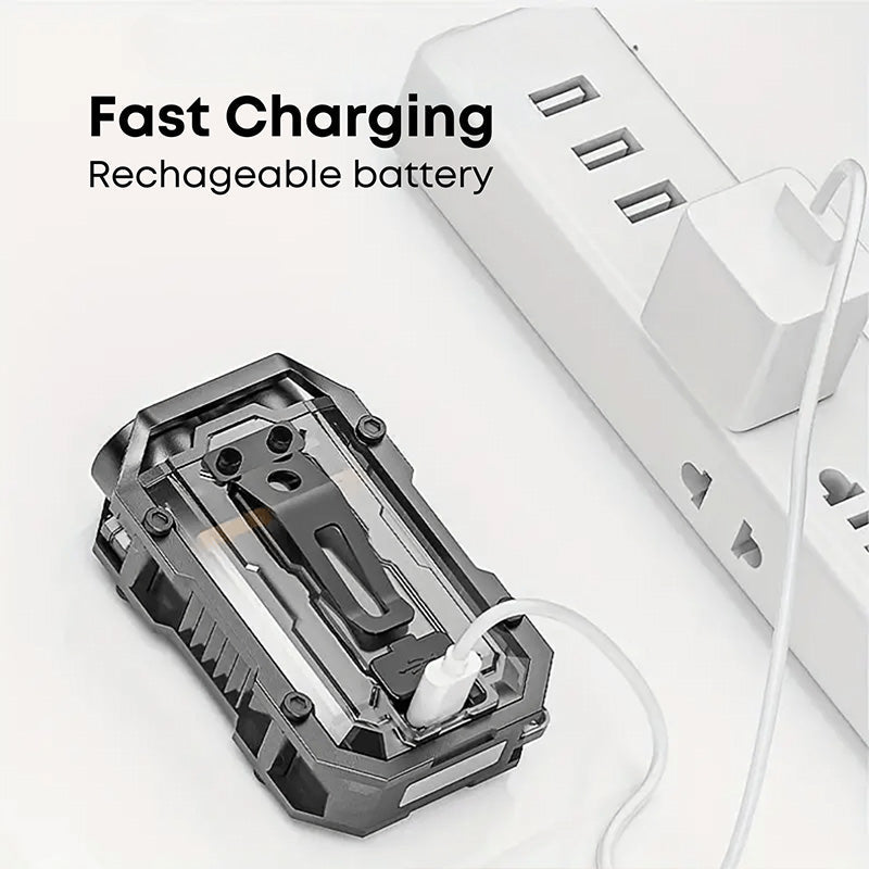 Mini lampe de poche LED rechargeable porte-cls puissante
