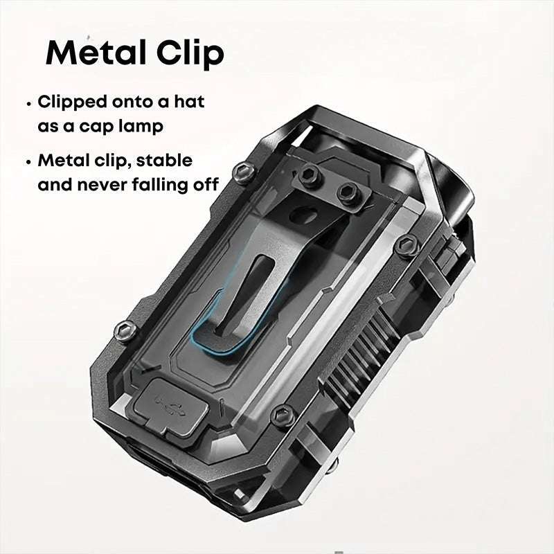 Mini lampe de poche LED rechargeable porte-cls puissante