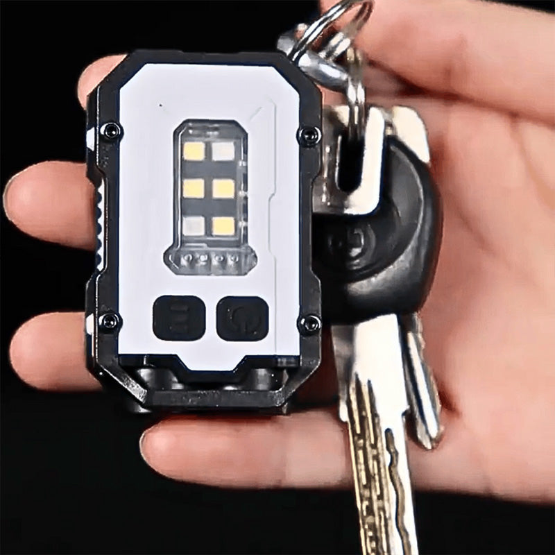 Mini lampe de poche LED rechargeable porte-cls puissante