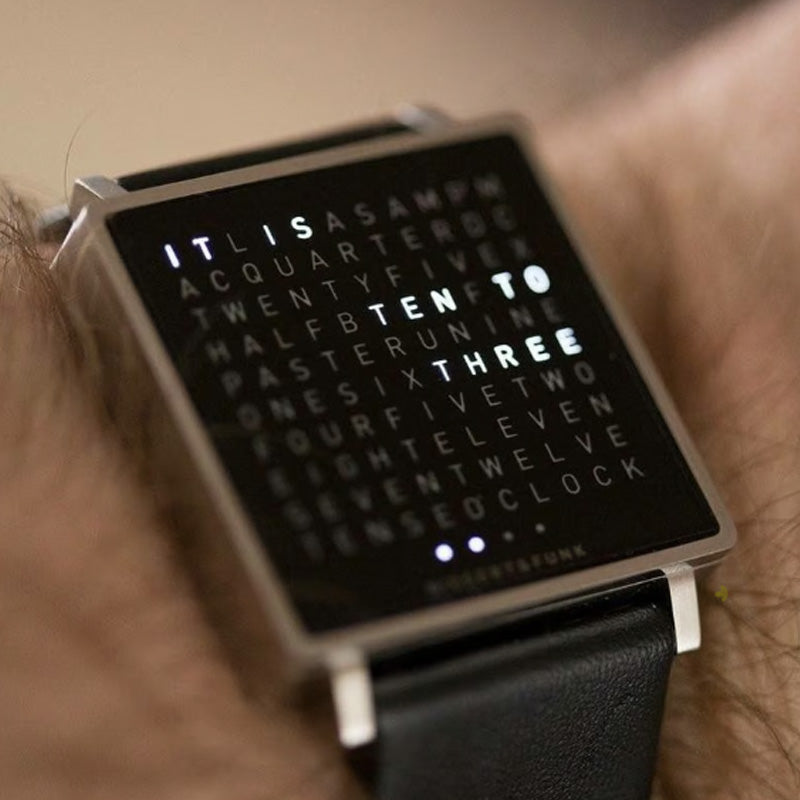 Montre lectronique carre tanche pour hommes avec bracelet en acier
