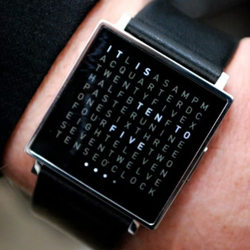 Montre lectronique carre tanche pour hommes avec bracelet en acier