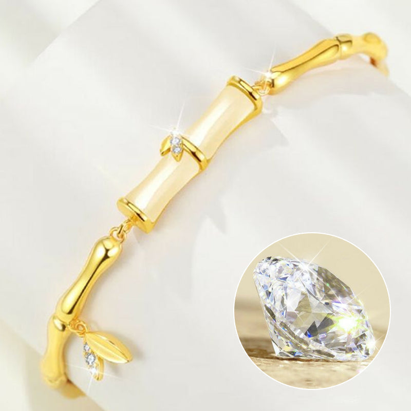 Damen-Bambusarmband mit eleganter Kette