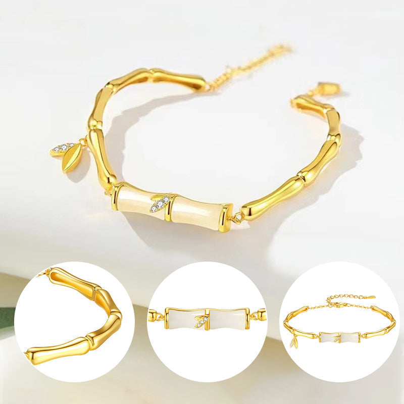 Damen-Bambusarmband mit eleganter Kette