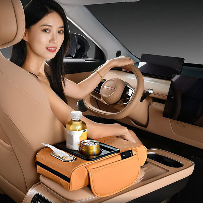 Coussin d'accoudoir de voiture multifonctionnel - 50% de rduction
