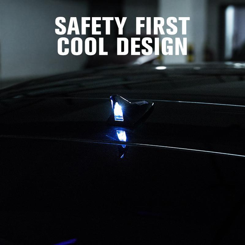 Lampe torche LED nergie solaire pour voiture avec antenne de toit en aileron de requin