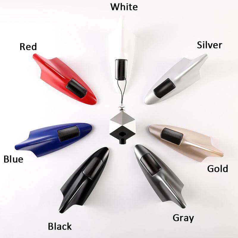 Lampe torche LED nergie solaire pour voiture avec antenne de toit en aileron de requin