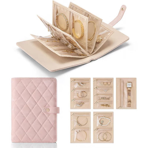 Achetez-en 2, le 3e est offert lgant sac de rangement carreaux pour bijoux, emporter partout