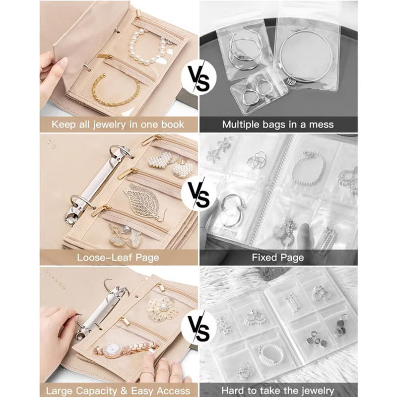 Achetez-en 2, le 3e est offert lgant sac de rangement carreaux pour bijoux, emporter partout