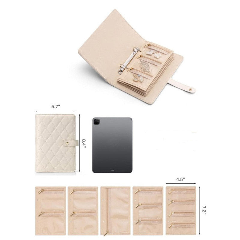Achetez-en 2, le 3e est offert lgant sac de rangement carreaux pour bijoux, emporter partout