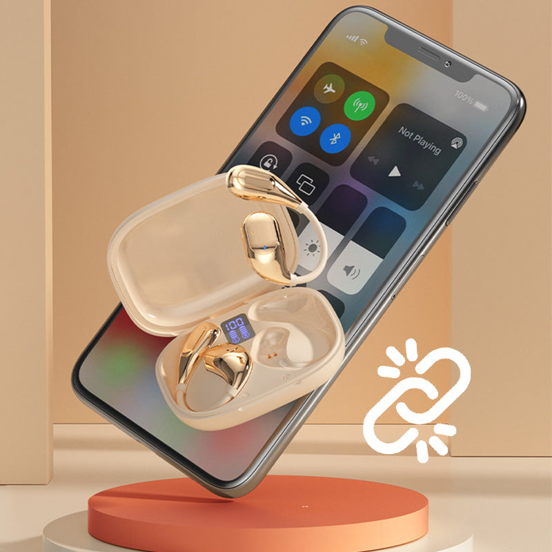 De No?l HiFi Casque Bluetooth tanche crochet doreille - Achetez-en 2 et obtenez la livraison gratuite