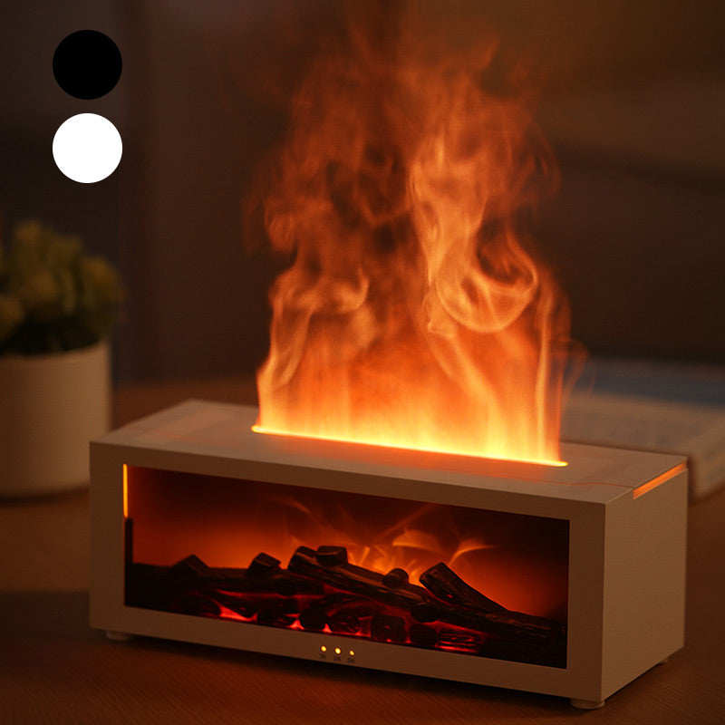 DE RDUCTION - Diffuseur d'Humidit avec Flamme de Chemine - 7 Couleurs LED et Tlcommande, Ambiance Apaisante pour Maison/Bureau