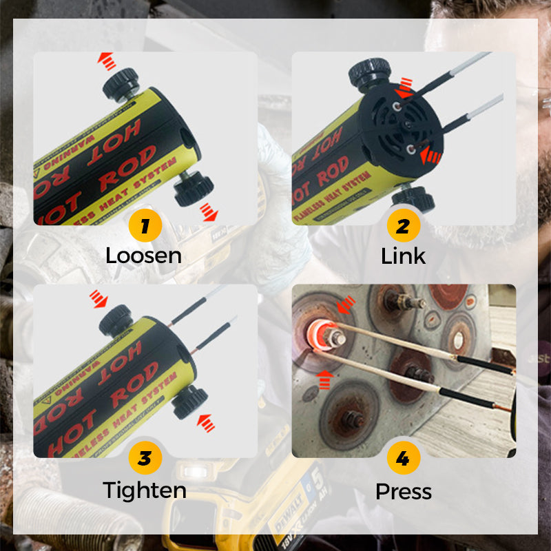 Kit de chauffage induction magntique - Outil de dmontage de boulons induction 1100 W