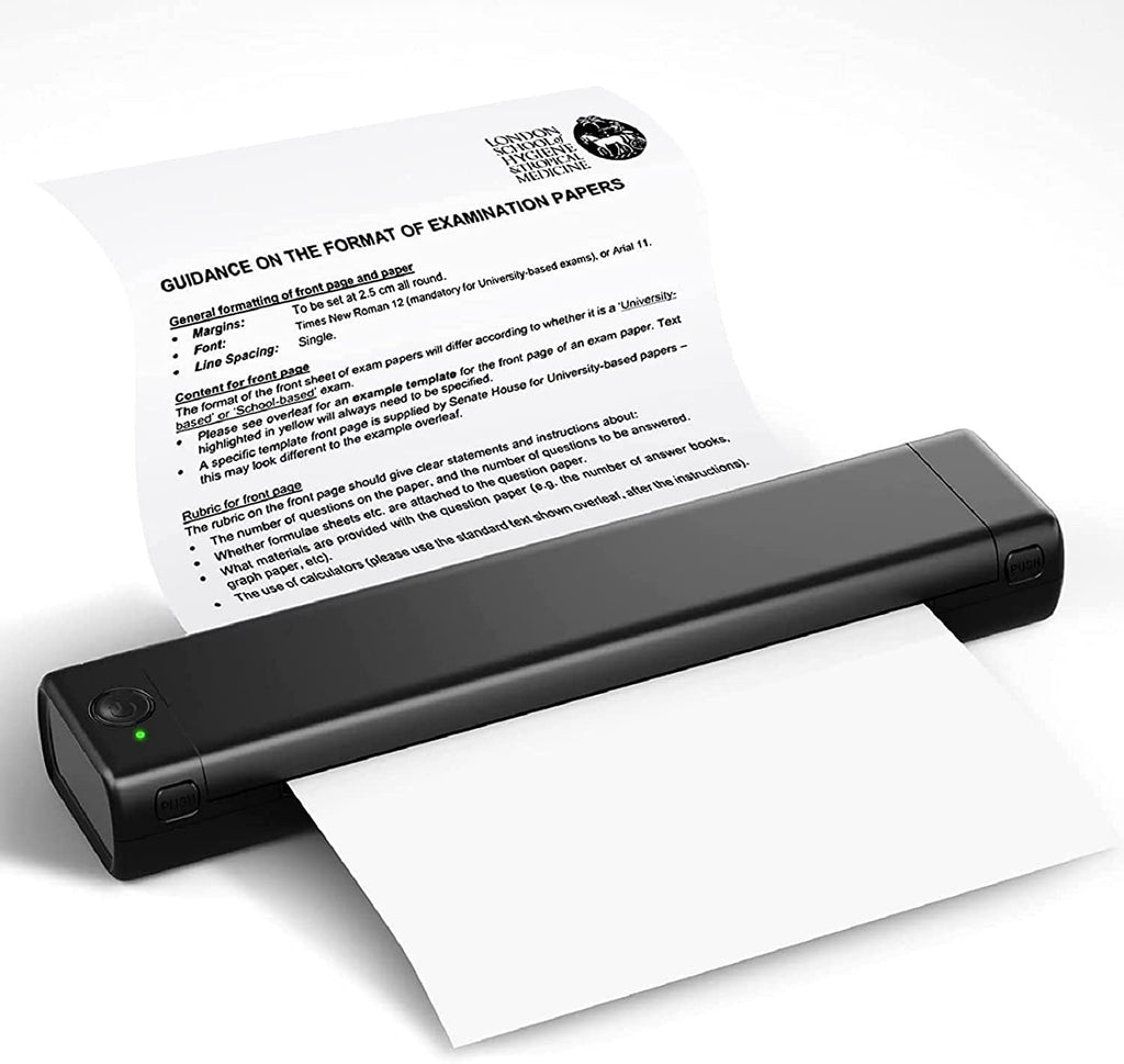 Imprimante Thermique Bluetooth Portable D810 Sans Encre, Compatible iOS & Android, Compacte & Lgre