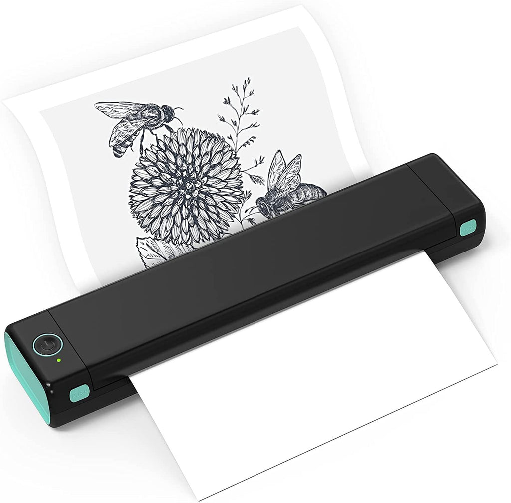 Imprimante Thermique Bluetooth Portable D810 Sans Encre, Compatible iOS & Android, Compacte & Lgre