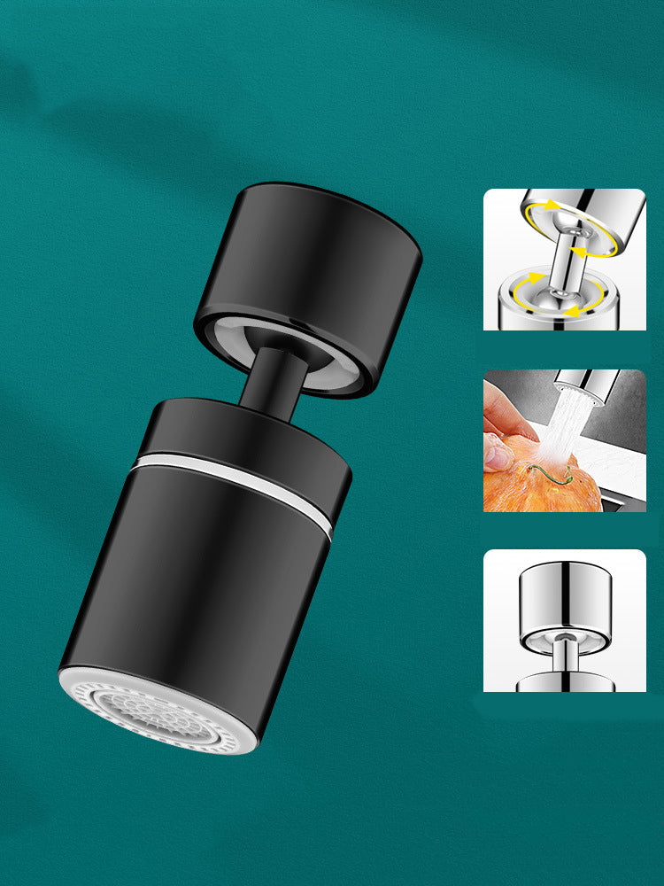 Arateur d'vier de cuisine pivotant 360 - Tte de robinet double fonction et pulvrisateur 2 flux