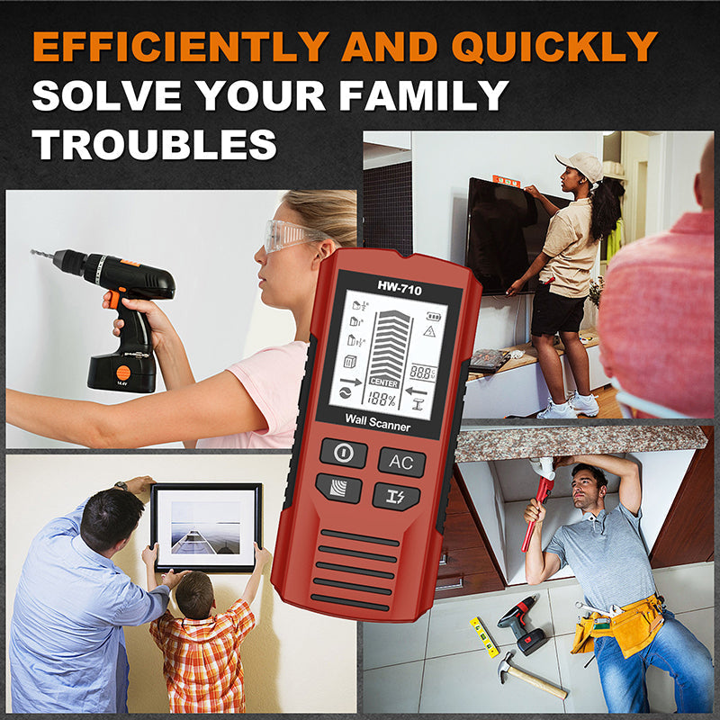 Dtecteur mural portable multifonction