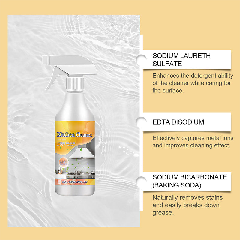 Spray dgraissant efficace pour la cuisine Dissout la graisse comme par magie Un seul spray, pas de rcurage votre cuisine reste impeccable.